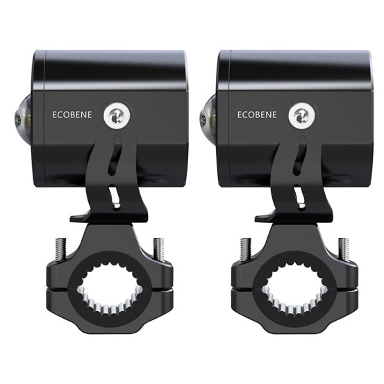 Feux additionnels universel ecobene kd168 LED orientable 12V 50w alu CNC Noir (telecommande sans fil incluse)