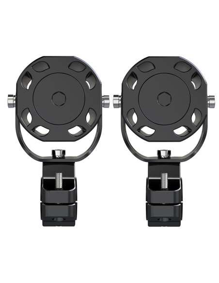 Feux additionnels universel ecobene kd168 LED orientable 12V 50w alu CNC Noir (telecommande sans fil incluse)