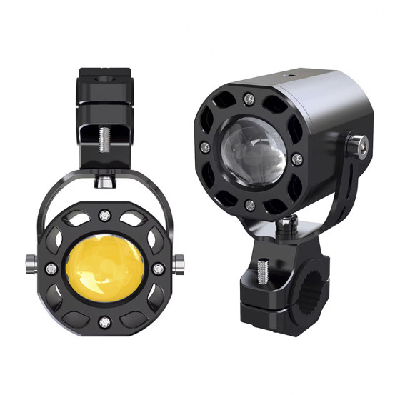 Feux additionnels universel ecobene kd168 LED orientable 12V 50w alu CNC Noir (telecommande sans fil incluse)