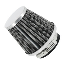 Filtre à air type K&N chrome fixation droite diam 48 mm carburateur PWK