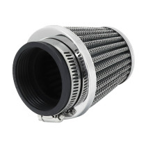 Filtre à air type K&N chrome fixation droite diam 48 mm carburateur PWK 2