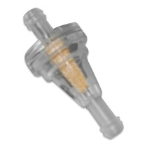 Filtre à essence conique plastique transparent 6,5 mm