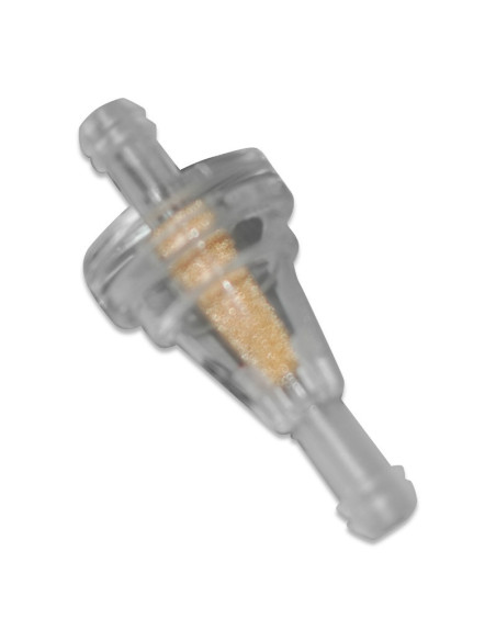 Filtre à essence conique plastique transparent 6,5 mm