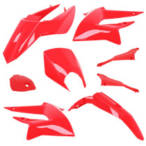 Kit carénages Derbi 50 Senda DRD après 2011 rouge brillant