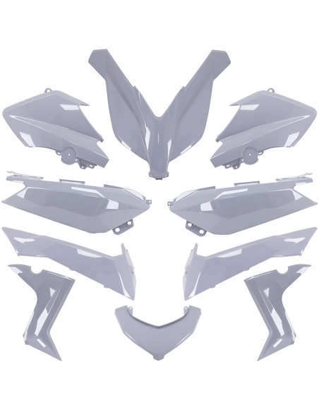 Kit carénages maxiscooter Yamaha 125 / 250-400 X-Max 2014-2017 gris Nardo