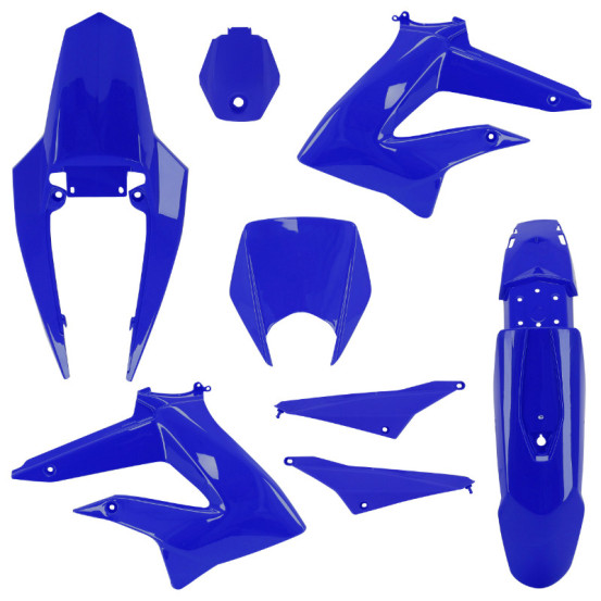 Kit carénages Derbi 50 Senda DRD après 2011 bleu brillant