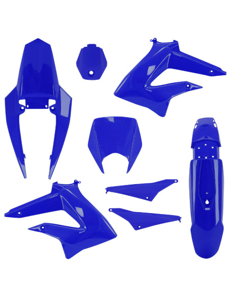Kit carénages Derbi 50 Senda DRD après 2011 bleu brillant