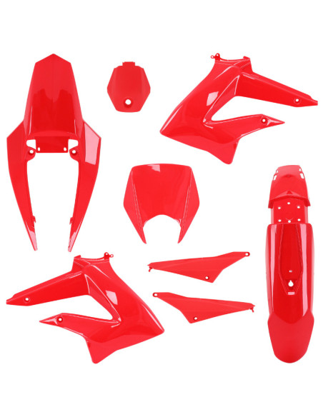 Kit carénages Derbi 50 Senda DRD après 2011 rouge brillant