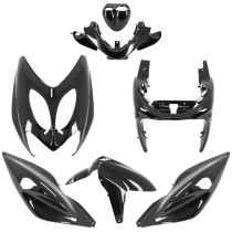 Kit carénages scooter MBK 50 Nitro / Yamaha 50 Aerox 1997-2012 Noir brillant 2