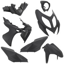 Kit carénages scooter MBK 50 Nitro / Yamaha 50 Aerox après 2013 Noir mat