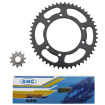 Kit chaîne MBK 50 X-Limit / Yamaha 50 DTR 2003-2006 420 11x50 (alésage 105mm)