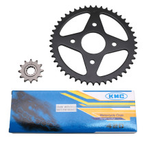 Kit chaîne MBK 50 X-Power / Yamaha 50 TZR 2000-2013 420 12x47 (alésage 54mm)