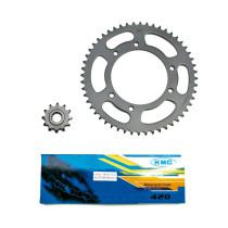 Kit chaîne type origine Peugeot 50 XP6 SM 2002-2003 420 12x52 (alésage 105 mm)