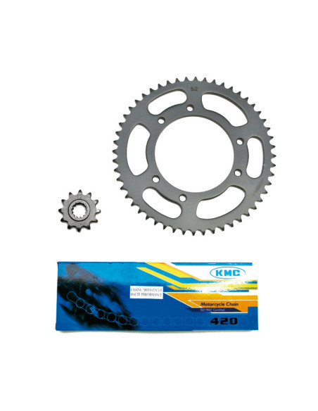 Kit chaîne type origine Peugeot 50 XP6 SM 2002-2003 420 12x52 (alésage 105 mm)