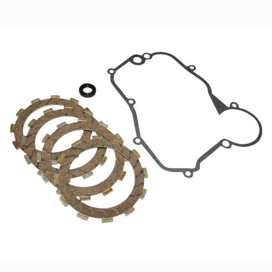 Kit complet disques d'embrayage Derbi 50 Senda E3 / GPR E3 / Gilera 50 SMT / RCR après 2006 (moteur Piaggio Euro 3)