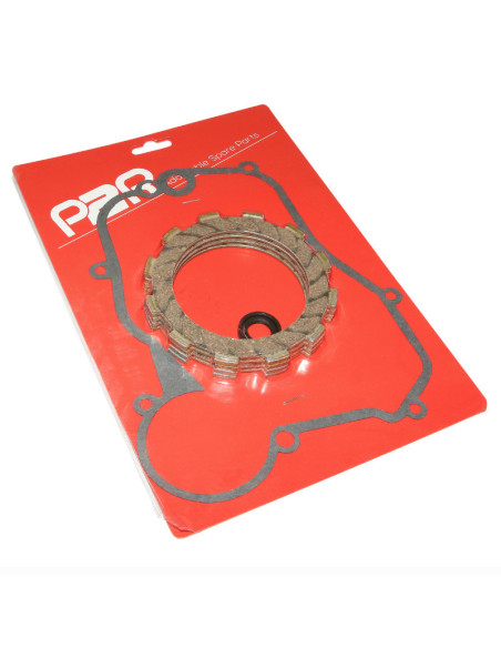 Kit complet disques d'embrayage Derbi 50 Senda E3 / GPR E3 / Gilera 50 SMT / RCR après 2006 (moteur Piaggio Euro 3)