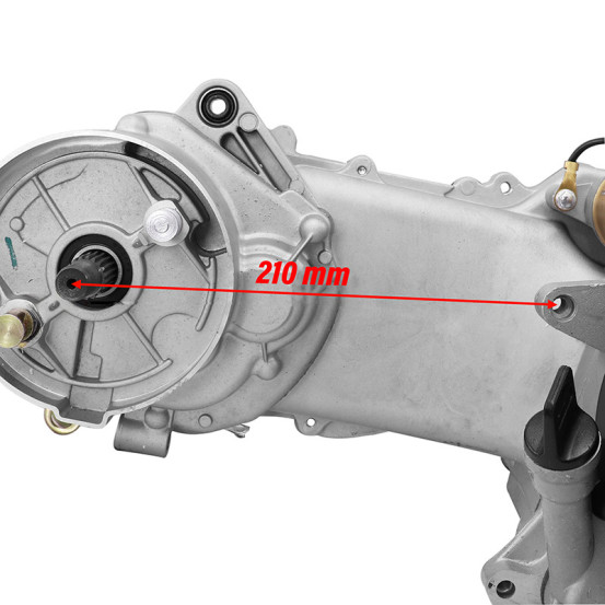 Moteur 50 Chinois 4T GY6 / 139QMB 10 pouces / Peugeot 50 V-Clic 4T / Baotian 50 BT49QT 4T / rex 50 RS 450 (longueur 400mm)
