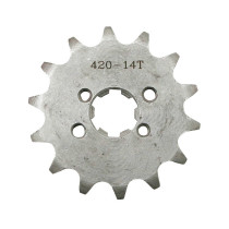 Pignon Derbi 50 Senda Euro 2 et 3 / GPR / Gilera 50 SMT / RCR pas 420 14 dents