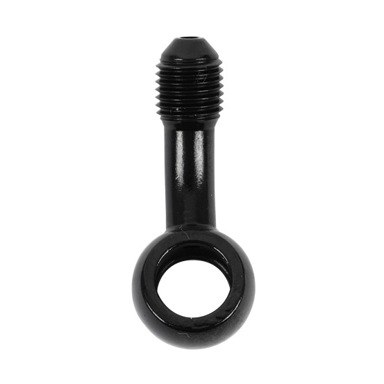 Raccord banjo durite de frein 10mm coude 25° M10x125 alu Noir