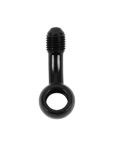 Raccord banjo durite de frein 10mm coude 25° M10x125 alu Noir
