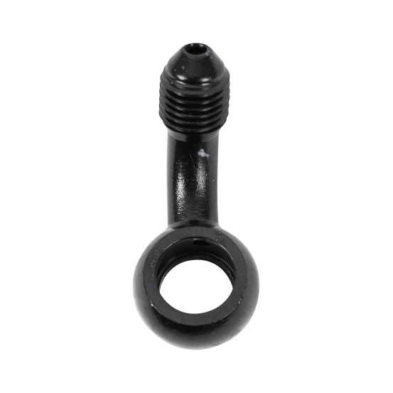 Raccord banjo durite de frein 10mm coude 45° M10x125 alu Noir