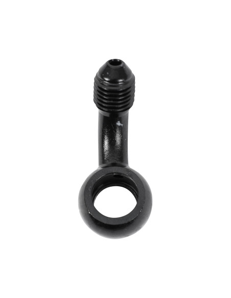 Raccord banjo durite de frein 10mm coude 45° M10x125 alu Noir