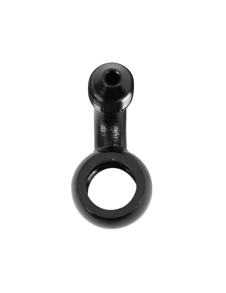 Raccord banjo durite de frein 10mm coude 90° M10x125 alu Noir