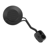 Rétroviseur moto / quad / scooter universel enduro repliable droit Noir (avec collier)