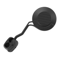 Rétroviseur moto / quad / scooter universel enduro repliable gauche Noir (avec collier)