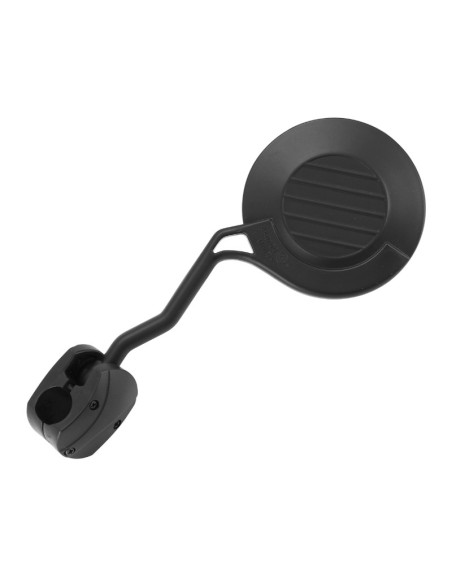 Rétroviseur moto / quad / scooter universel enduro repliable gauche Noir (avec collier)