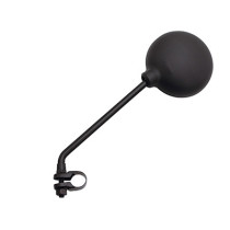 Rétroviseur universel cyclo rond à collier Noir