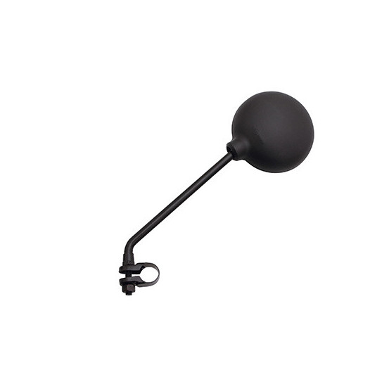 Rétroviseur universel cyclo rond à collier Noir
