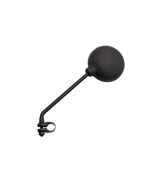 Rétroviseur universel cyclo rond à collier Noir