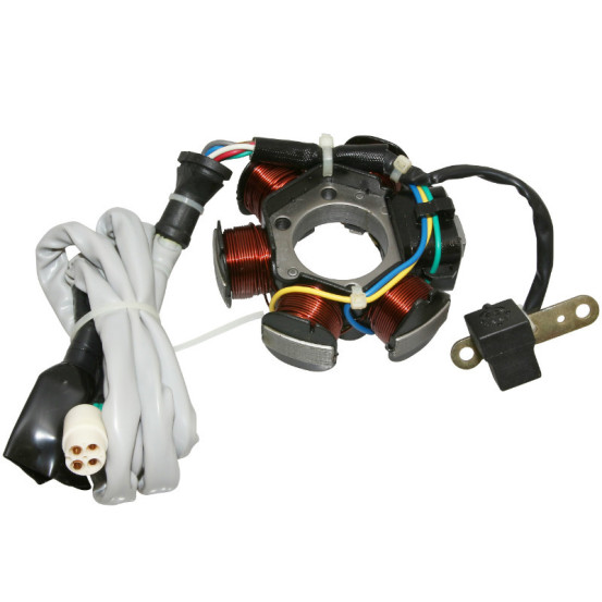 Stator d'allumage maxiscooter Piaggio 125 Liberty 1998-2005 / 125 Vespa ET4 1998-2005 / 125 Hexagon LX4 jusqu'a 1997