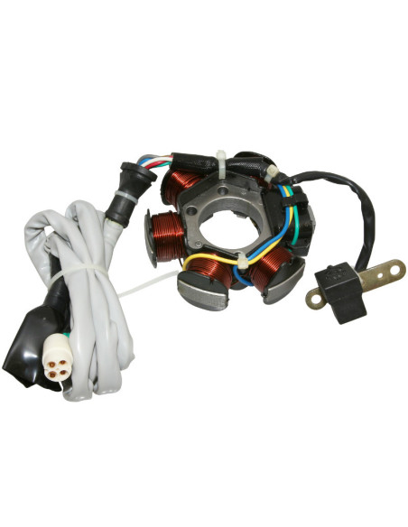 Stator d'allumage maxiscooter Piaggio 125 Liberty 1998-2005 / 125 Vespa ET4 1998-2005 / 125 Hexagon LX4 jusqu'a 1997