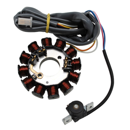 Stator d'allumage MBK 50 Booster / Nitro / Ovetto 2T / Stunt / Yamaha 50 BW's / Aerox / Neo's 2T / Slider après 2004 (12 pôles)