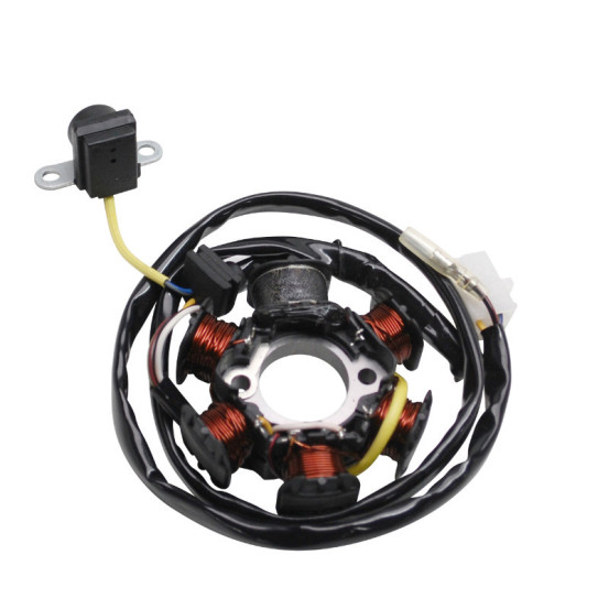 Stator d'allumage Peugeot 50 TKR / Trekker / Speedfight / Vivacity 2T / Buxy / X-Fight / Elyseo / Looxor (6 pôles)