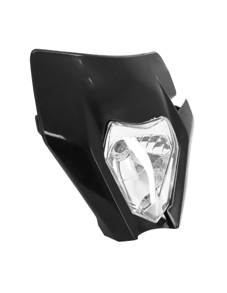 Tête de fourche moto universel type KTM Noir (ampoule)