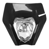 Tête de fourche moto universel type KTM Noir (ampoule) 2