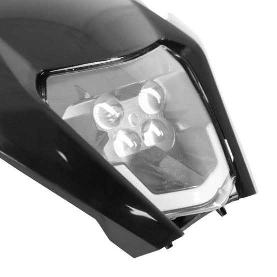 Tête de fourche moto universel type KTM EXC 2.0 Noir (led)