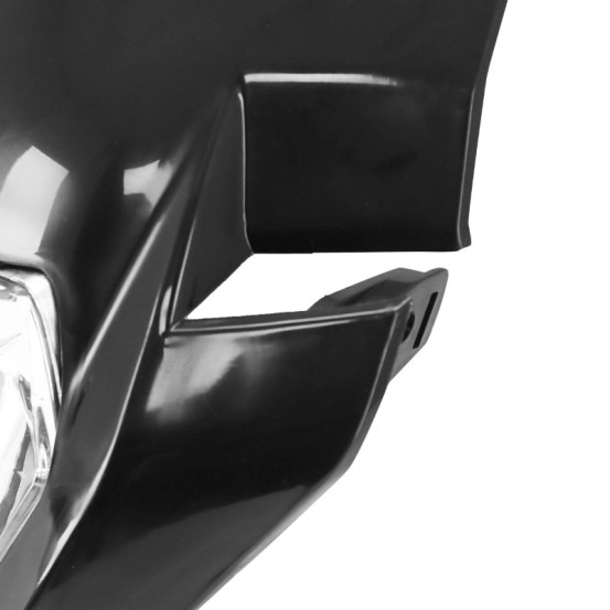 Tête de fourche moto universel type KTM Noir (ampoule)
