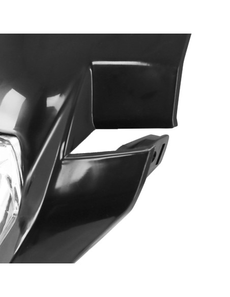 Tête de fourche moto universel type KTM Noir (ampoule)