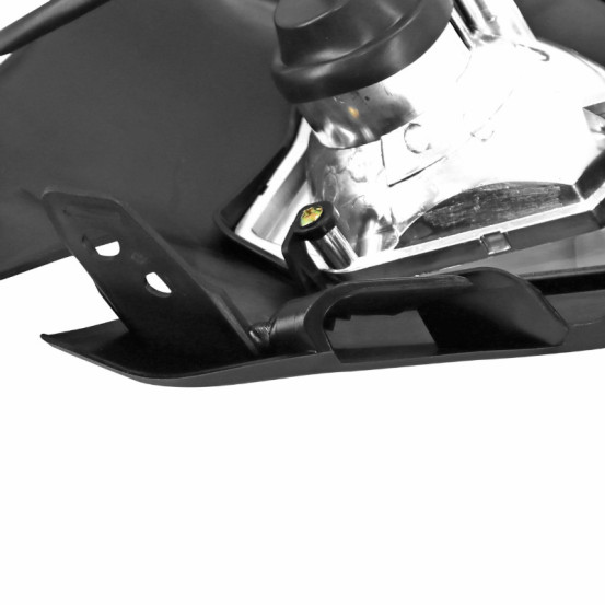 Tête de fourche moto universel type KTM Noir (ampoule)