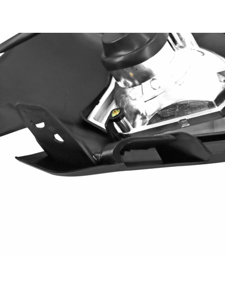 Tête de fourche moto universel type KTM Noir (ampoule)