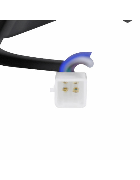 Tête de fourche moto universel type KTM Noir (ampoule)