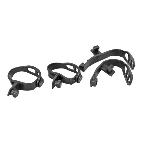 Tête de fourche moto universel type KTM Noir (ampoule)
