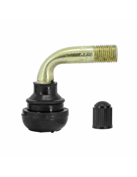 Valve de pneu tubeless coudee (hauteur 25mm / longueur 30mm)
