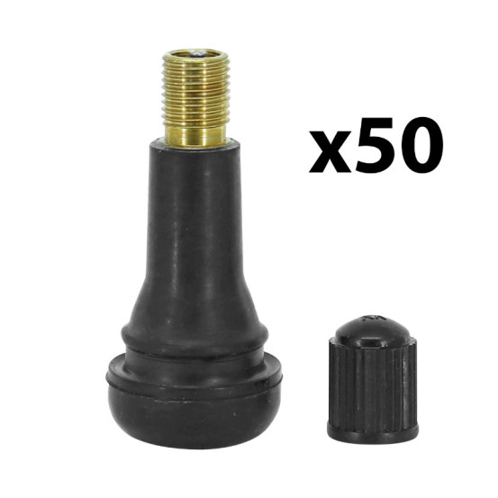 Valves de pneu tubeless droite (sachet de 50)