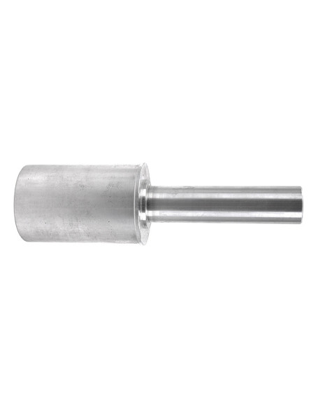 Adaptateur / broche lève moto stand arrière monobras BMW 1200 R / 1300 K / 1200 R Nine T acier argent diam 53,5 mm