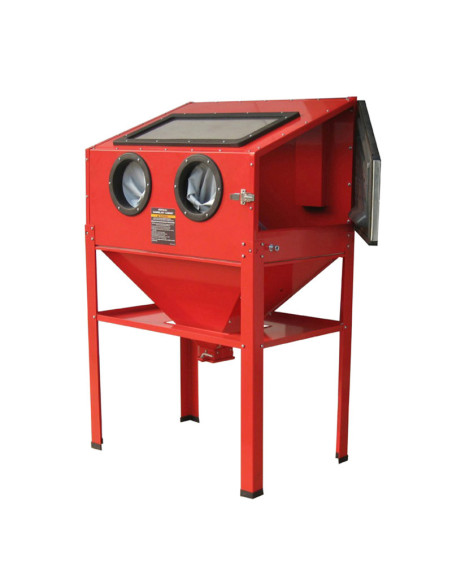 Cabine de sablage 220 litres pression 3 à 8 bars (145 litres/minute)